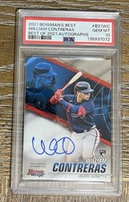 2021  Bowman’s Best William Contreras PSA 10 Auto