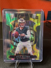 2025 Panini Select - Concourse Kyle McCord #91 Green & Yellow Shock Prizm (RC)