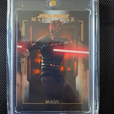 2020 TOPPS STAR WARS MASTERWORK DARTH MAUL ORANGE /10 PARALLEL CHASE SSP RARE