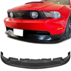 Front Bumper Lip Lower Splitter For 10-12 Ford Mustang GT V8, Black PU ST Style
