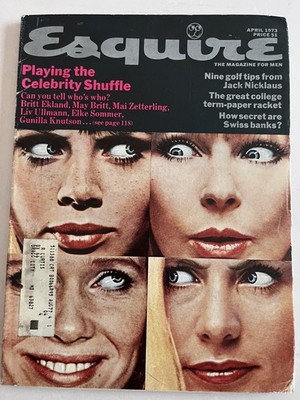 Esquire Magazine April 1973 Britt Ekland Elke Sommer Antonio Jack Nicklaus 