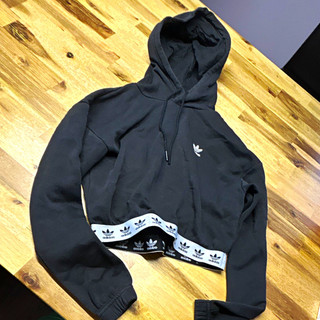 adidas Originals Damen Hoodie Schwarz/Weiß Gr. S Kapuze Langarm Logo