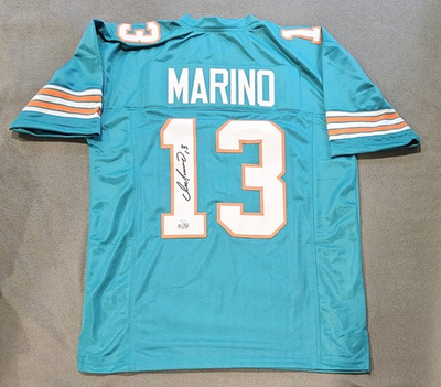 #ad Dan Marino Autographed Jersey custom Miami Dolphins JSA amp; SWAU COA NFL $299.99