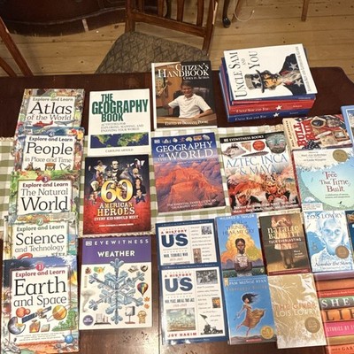 Explore and Learn Textbook Lot Elementary/Middle Geography Science DK Eyewitness