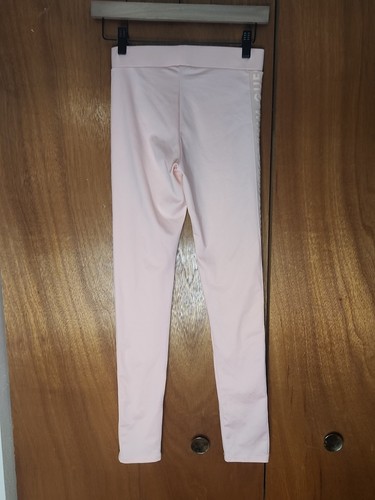 Guess Brand Girl's Pink Logo Compression Leggings Size 14 Small Casual - Picture 2 of 3