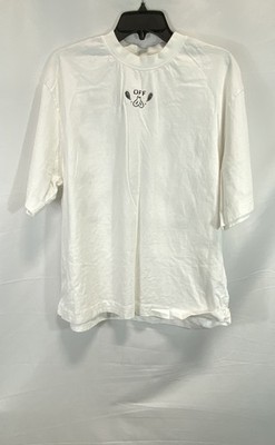 Off-White Men's White T-shirt Paisley Bandana Back Graphic Virgil Abloh Sz M