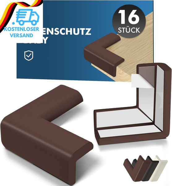 Shinfly 16 StüCk Eckenschutz Baby, Kantenschutz Baby - Weicher StoßSchutz Ecksch-image