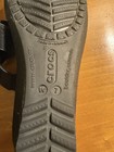 Crocs Women's Black Leather Dressy Wedge Sandle/Slides Size 7 — photo 8
