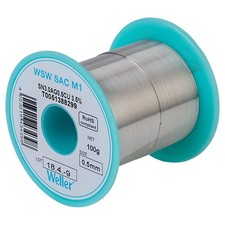 Image of Weller WSW SAC M1 96.5/3/0.5 Solder Wire 0.5mm 100g