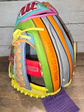 Progetto Marucci: WILDCARD 45A5 Guanto Intrecciato Post 12" RHT Giapponese Kip Nuovo Nuovo con etichette