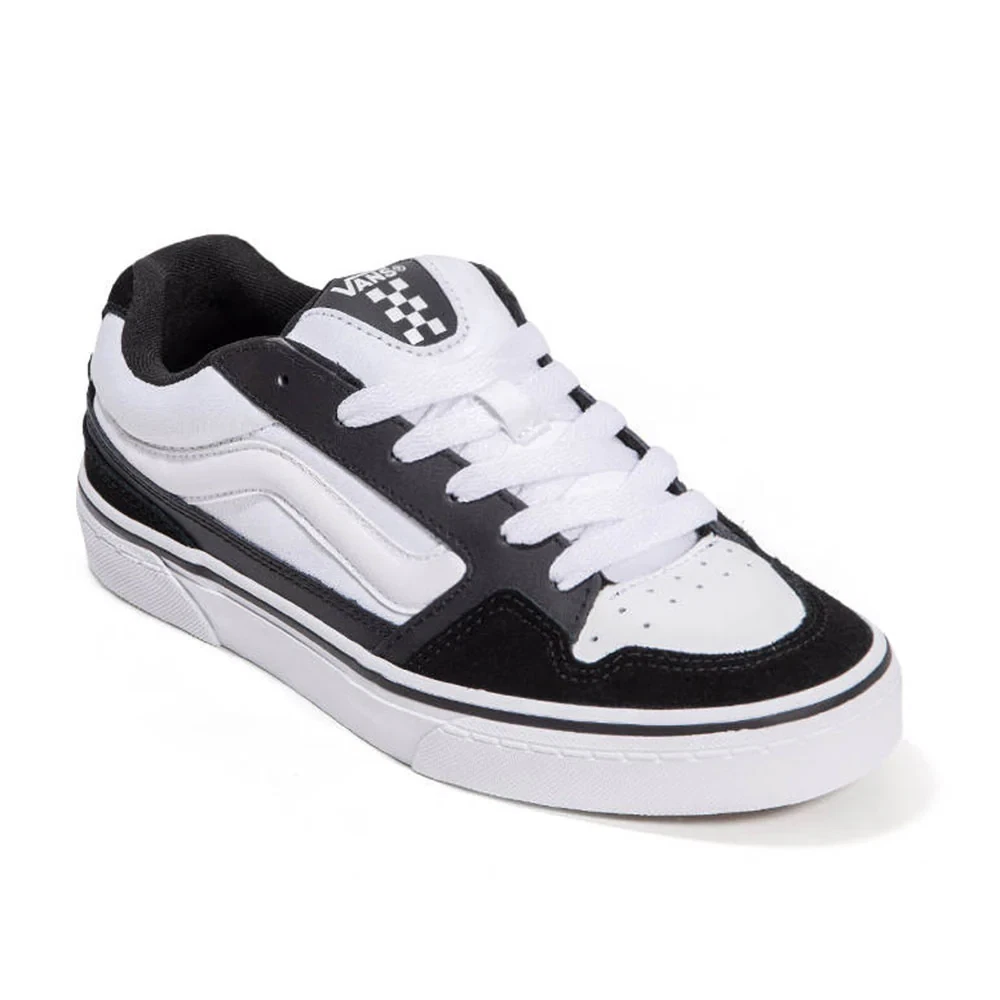 Vans Caldrone Men's Size 11 Black White Sneakers Low Top Suede/Canvas/Leather
