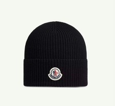 Moncler Mütze Schwarz Baumwolle