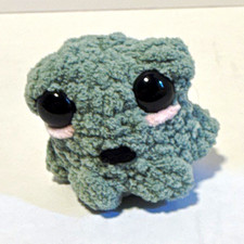 Handmade Crochet Plush Frog Mini Stuffed Animal
