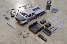 3D Printed 1/35 Ford F-700 Service Truck Full Model Diorama Car Kit