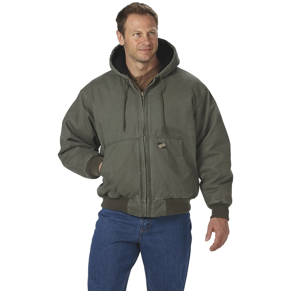 Gravel Gear Men's Hooded Tundra Jacket - Moss, Large - Image 4 of 4