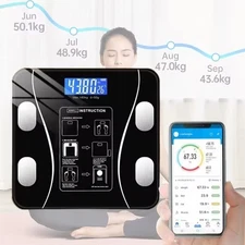 Digital Body Weight Scale with Backlit Display High Precision Bluetooth FatScale
