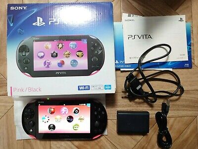 PS Playstation vita Wi-Fi model PINK BLACK PCH-2000 ZA15 box set | eBay