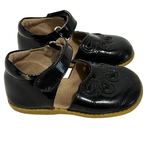 Livie & Luca Black Patent Leather Shoe Mary Jane Toddler Dress Strap Mexico 8 - Picture 2 of 13