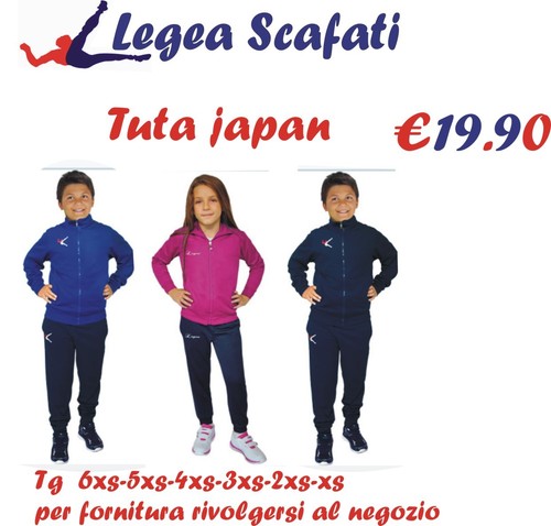 Tuta Japan Legea Bambino Bambina Sport Scuola Comodo | eBay