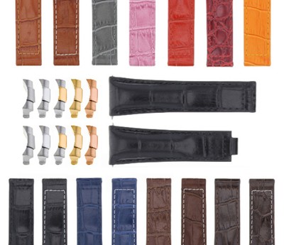 20MM LEATHER STRAP BAND FOR ROLEX SUBMARINER,GMT,DATEJUST LONG MEDIUM SHORT SIZE