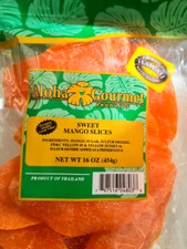 ALOHA GOURMET Mango Dried Slices 1 LBS. FREE SHIPPING