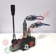 KIT DISTRIBUTORE OLEODINAMICO 3/8 1 LEVA DOPPIO EFFETTO CON INNESTI RAPIDI