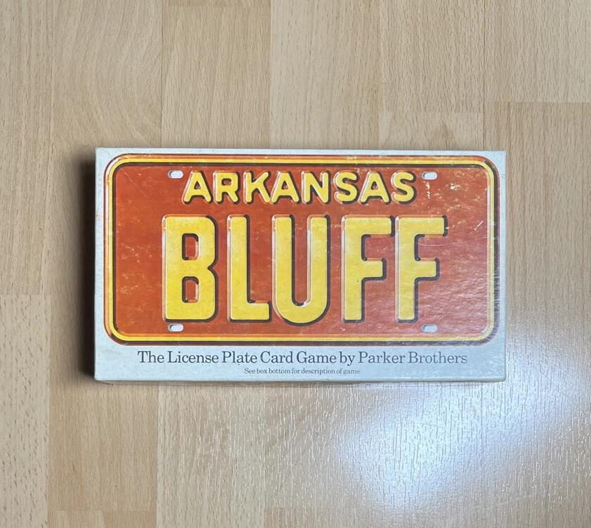 Arkansas Bluff Spiel Parker Vintage 1975 License Plate Auto Kennzeichen USA - Bild 4 von 4
