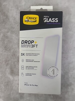 OtterBox Alpha Glass Screen Protector for iPhone 14 Pro Max - Clear 