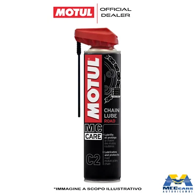MOTUL C2 CHAIN LUBE ROAD GRASSO CATENA SPRAY LUBRIFICA MOTO RACING ROAD 400 ML