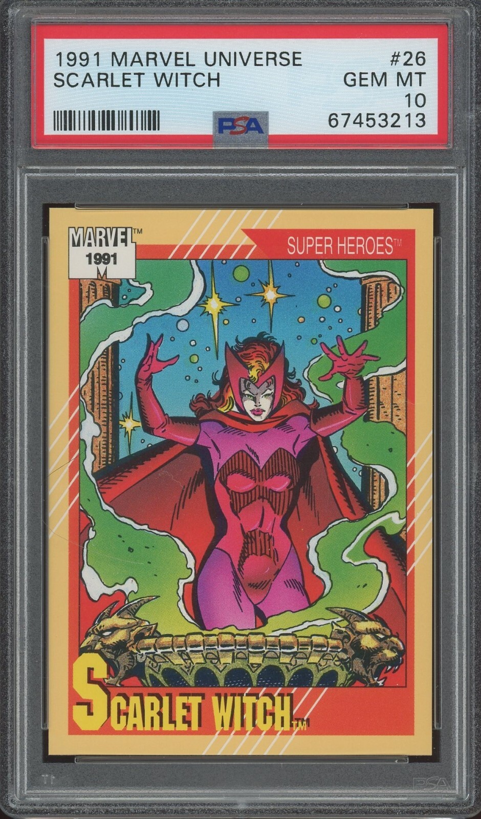 1991 Impel Marvel Universe #26 Scarlet Witch PSA 10 GEM MINT