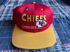 New w Tags Vintage 90s Game Day Kansas City Chiefs NFL Football Snapback Hat