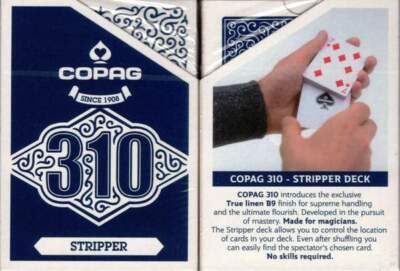 Copag 310 Stripper (Blue) Playing Cards - WORLDWIDE SHIPPING
