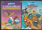 LES SCHTROUMPFS LOT DE 2 COFFRETS DE 2 DVDS LE TOUR DU MONDE DES SCHTROUMPFS