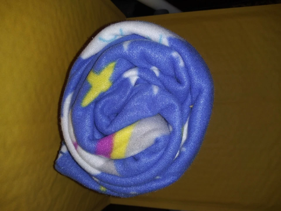 Blue with Unicorns/Rainbow/moons Polar Blanket 50"x 60" by Manhattan Heights - Image 4 of 4