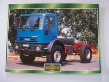 CARTE FICHE CAMION PORTEUR IVECO EUROCARGO 4X4 1998