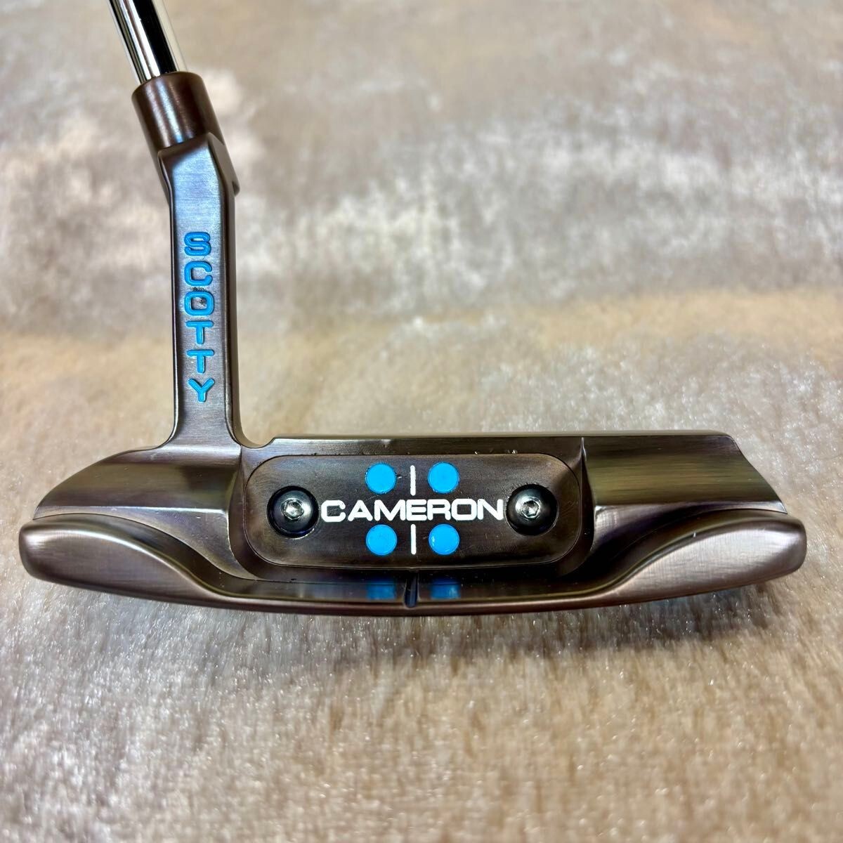 美品 Tiffany BLUE CUSTOM NEW PORT2 Tel3 SCOTTY CAMERON STUDIO STYLE NEWPORT 2 33.5in Custom Putter