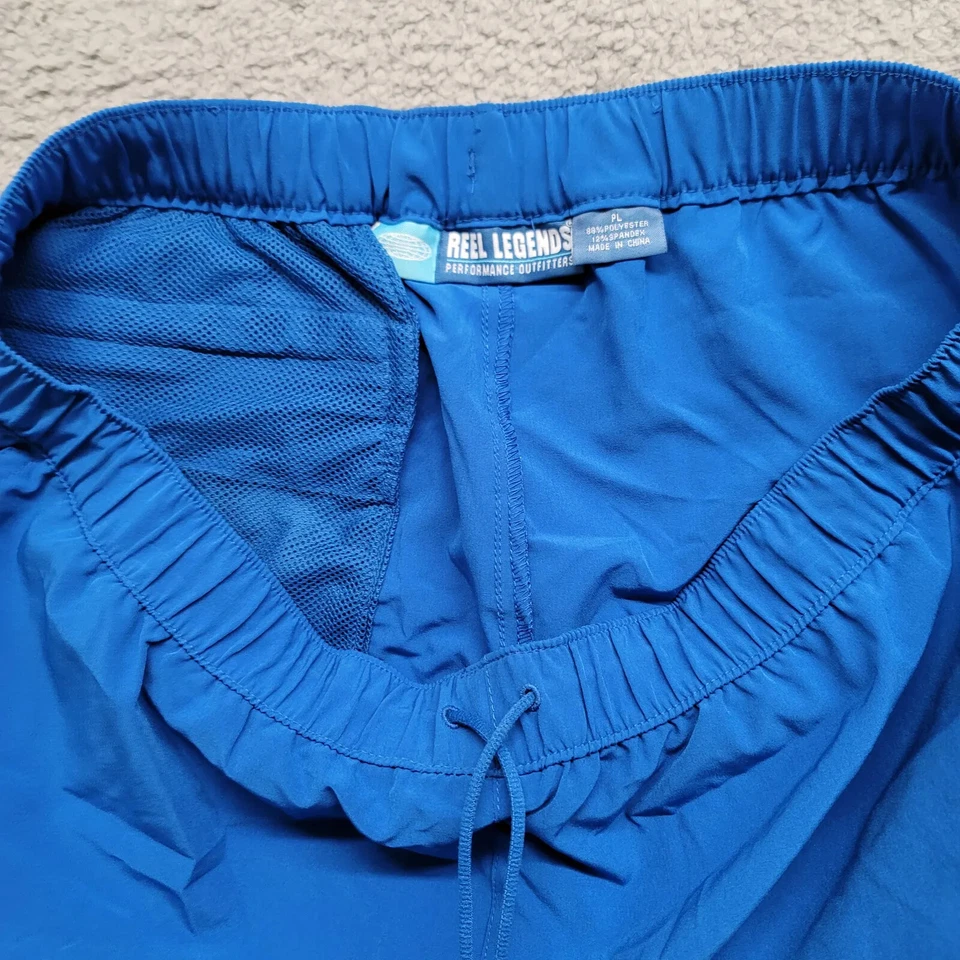 Pantalones Cortos Reel Legends Para Mujer PL Azul Natación Surf Aire Libre Informales Cremallera Bolsillos Elásticos Foto 3 de 4