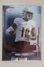 Dennis Houston - 2022 Sage Football High Series Peak Performance Autograph 
