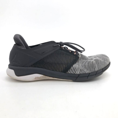 Reebok Womens Fast Flexweave Sneakers Shoes Gray Walking Lace Up Comfort 9M
