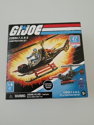 New GI JOE COBRA COBRA F.A.N.G. 47 PC CONSTRUTION SET BY HASBRO