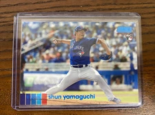 2020 Topps Stadium Club Shun Yamaguchi RC Blue Foil 1/1 1/50