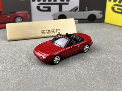 MINIGT 1/64 Scale Mazda Miata MX5 NA Red Diecast Car Model Toy