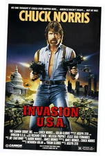 Invasion Usa Chuck Norris Movie Poster 24"x36" 24inx36in USA SELLER