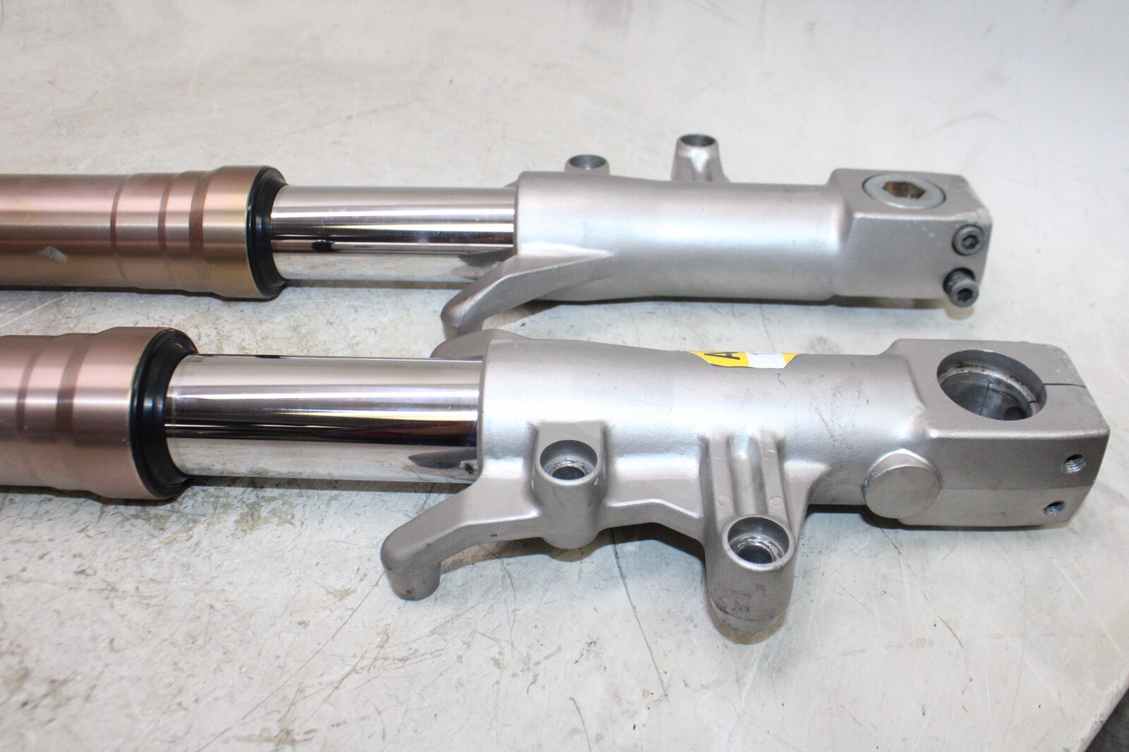 91-92 KAWASAKI NINJA ZX7 ZX750J OEM FRONT FORKS SHOCK SUSPENSION SET PAIR