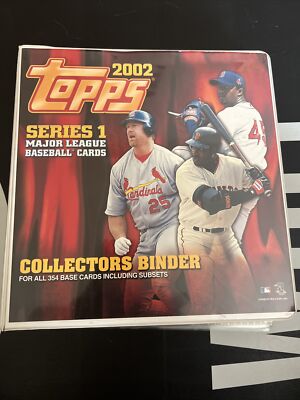 Baseball Card Binder Assorted Years Topps  450+ Card Lot Vintage