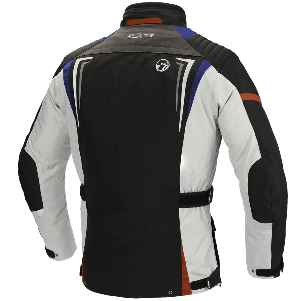 Büse LAGO PRO Textiljacke grau / blau / rot Motorradjacke wasserdicht - Bild 2 von 2