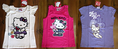 Hello Kitty T-Shirt Gr. 116-122, 128-134, 140-146 Kurzarm Shirt Tunika