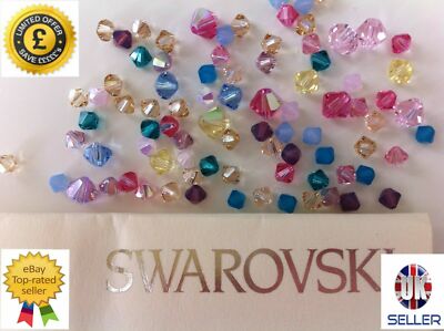 Original Swarovski 5328 Xilion Doppelbein Kristallperlen *viele Farben & Größen *