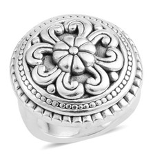 STERLING SCROLL DESIGN RING 8.5 #sterlingrings #silverrings #rings #ring