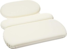 Bath Tub Neck Pillow with Suction Cups, Waterproof, 3 Panel
